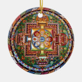 Tibetaans Tantrisch Boeddhisme Mandala Keramisch Ornament (Voorkant)