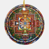 Tibetaans Tantrisch Boeddhisme Mandala Keramisch Ornament (Achterkant)