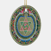  Tibetaans Tantrisch Boeddhisme Mandala Keramisch Ornament (Rechts)