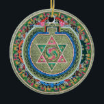 Tibetaans Tantrisch Boeddhisme Mandala Keramisch Ornament<br><div class="desc">Tibetaans Tantrisch Boeddhisme Mandala Design. Maakt een mooi,  zinvol,  welvarend geschenk voor boeddhisten.</div>
