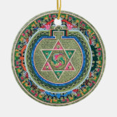  Tibetaans Tantrisch Boeddhisme Mandala Keramisch Ornament (Voorkant)