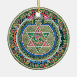  Tibetaans Tantrisch Boeddhisme Mandala Keramisch Ornament