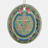  Tibetaans Tantrisch Boeddhisme Mandala Keramisch Ornament (Links)