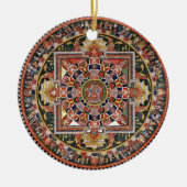  Tibetaans Tantrisch Boeddhisme Mandala Keramisch Ornament (Voorkant)