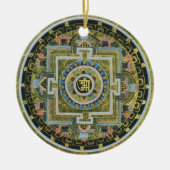  Tibetaans Tantrisch Boeddhisme Mandala Thangka Keramisch Ornament (Voorkant)