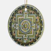  Tibetaans Tantrisch Boeddhisme Mandala Thangka Keramisch Ornament (Links)