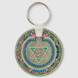  Tibetaans Tantrisch Boeddhisme Mandala Thangka Sleutelhanger
