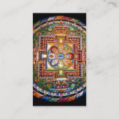 Tibetaans Tantrisch Boeddhisme Mandala Visitekaartje (Achterkant)