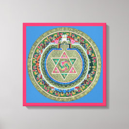  Tibetaans Tantrisch Boeddhisme Mandala Wall Deco Canvas Afdruk