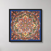 Tibetaans Tantrisch Boeddhisme Mandala Wall Deco Canvas Afdruk (Voorkant)