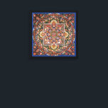 Tibetaans Tantrisch Boeddhisme Mandala Wall Deco Canvas Afdruk<br><div class="desc">Tibetaans Tantrisch Boeddhisme Mandala Design. Maakt een mooi,  betekenisvol,  zalig cadeau voor boeddhisten. U kunt de achtergrondkleur (zwart) aanpassen aan de kleur die u wilt.</div>