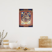 Tibetaans Wiel van het Levenscyclus van Samsara Poster (Keuken)
