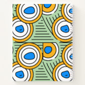 Tibetaanse abstracte kunst in het patroon saliegro notitieboek (Achterkant)