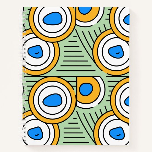 Tibetaanse abstracte kunst in het patroon saliegro notitieboek (Voorkant)