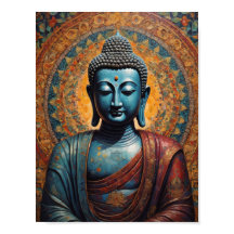 Tibetaanse Boeddha mediteren over gouden achtergro