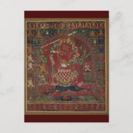 Tibetaanse boeddhist Rakta Yamari Deity Briefkaart