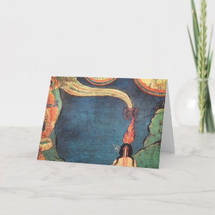 Tibetaanse boeddhistische afbeelding van tummo kaart