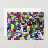 Tibetaanse Boeddhistische gebeds vlag kunst thuis  Briefkaart (Voorkant / Achterkant)