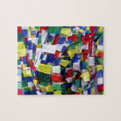 Tibetaanse boeddhistische gebedsvlaggen legpuzzel (Horizontaal)