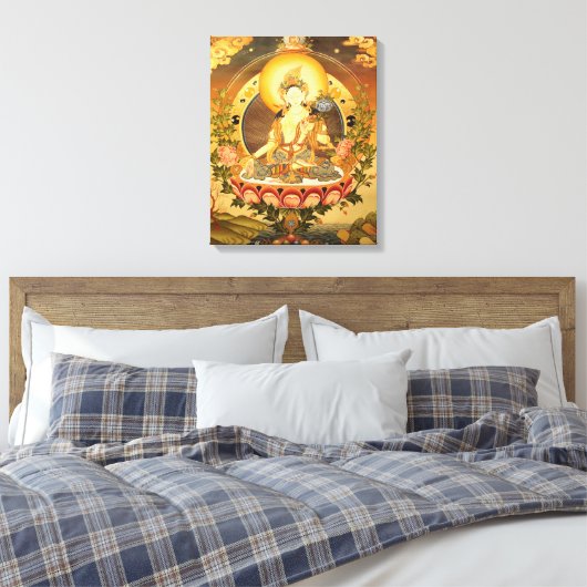 Tibetaanse boeddhistische kunst canvas afdruk (Insitu (Slaapkamer))