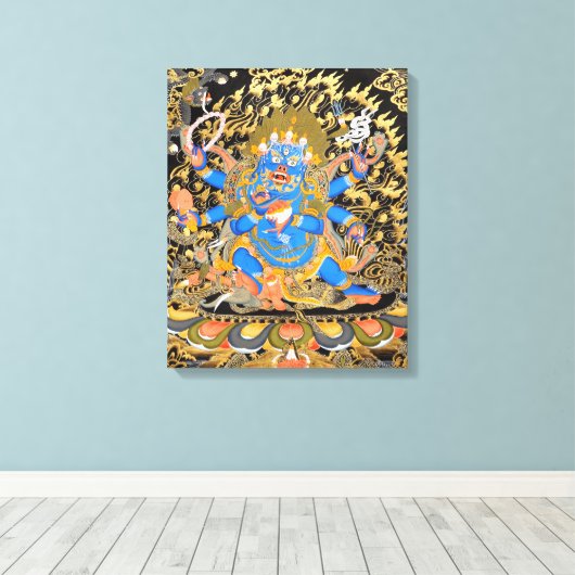 Tibetaanse boeddhistische kunst canvas afdruk (Insitu (Houten vloer))