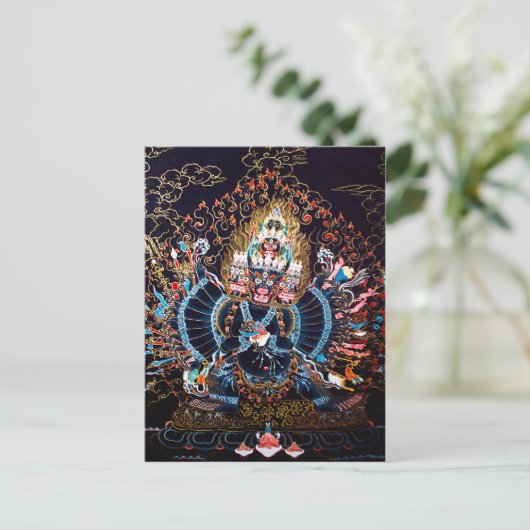 Tibetaanse boeddhistische kunst (Chemckok Heruka) Briefkaart (Staand voorkant)