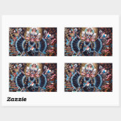 Tibetaanse boeddhistische kunst (Chemckok Heruka) Rechthoekige Sticker (Vel)