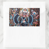 Tibetaanse boeddhistische kunst (Chemckok Heruka) Rechthoekige Sticker (Tas)