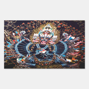 Tibetaanse boeddhistische kunst (Chemckok Heruka) Rechthoekige Sticker