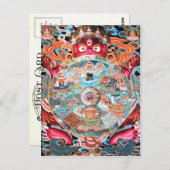 Tibetaanse boeddhistische kunst (Wiel of Life) Briefkaart (Voorkant / Achterkant)