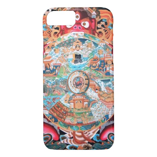 Tibetaanse boeddhistische kunst (Wiel of Life) Case-Mate iPhone Case (Achterkant)