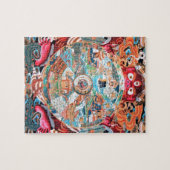 Tibetaanse boeddhistische kunst (Wiel of Life) Legpuzzel (Horizontaal)