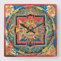 Tibetaanse boeddhistische Mandala Clock