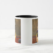 Tibetaanse boeddhistische monnik die een jongen op mok (Midden)