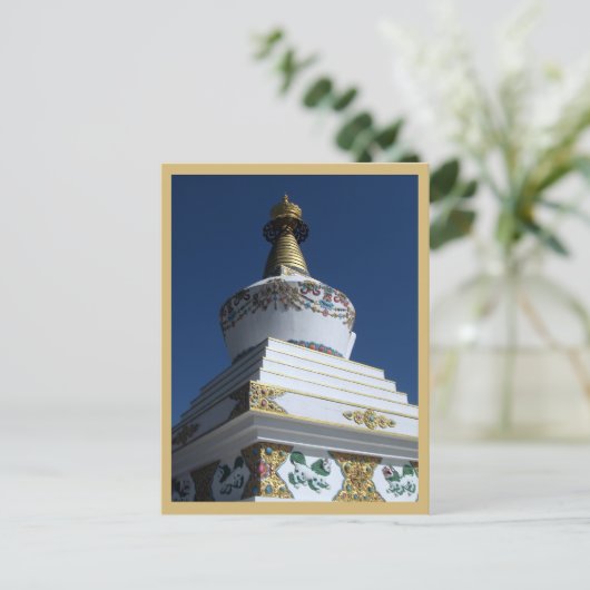 Tibetaanse Boeddhistische Stoepa bij Dzongsar Shed Briefkaart (Staand voorkant)