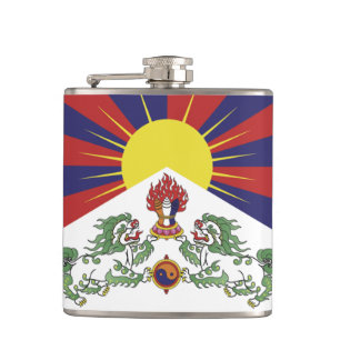 Tibetaanse en Tibetaanse vlag reizen, mode/Himalay Heupfles
