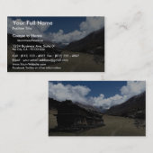 Tibetaanse gebedmuur, Langtang Valley, Himalaya, N Visitekaartje (Voorkant / Achterkant)