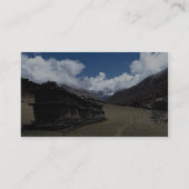 Tibetaanse gebedmuur, Langtang Valley, Himalaya, N Visitekaartje (Achterkant)