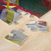 Tibetaanse gebedsvlaggen in Boudhanath Stupa Nepal Legpuzzel (Zijkant)