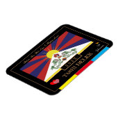 Tibetaanse Losar & Tashi Delek - Nieuwjaar/vlag Ti Magneet (Linkerzijde)