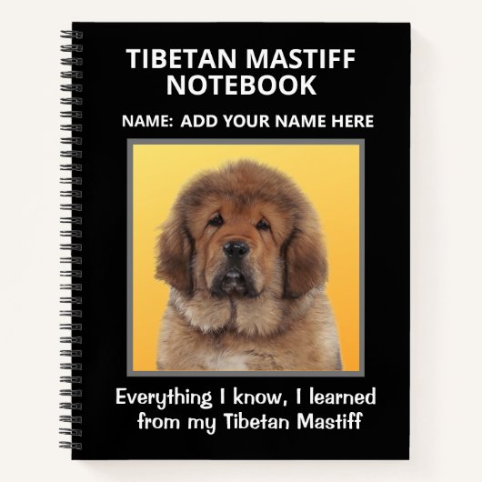 Tibetaanse Mastiff Compositie Notitieboek (Voorkant)