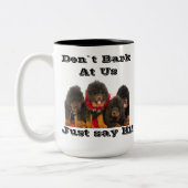 Tibetaanse Mastiff Cup Tweekleurige Koffiemok (Links)