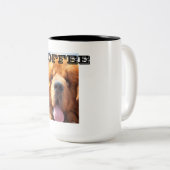 Tibetaanse Mastiff Cup Tweekleurige Koffiemok (Voorkant rechts)