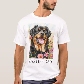 Tibetaanse Mastiff Dad Waterverf Shirt