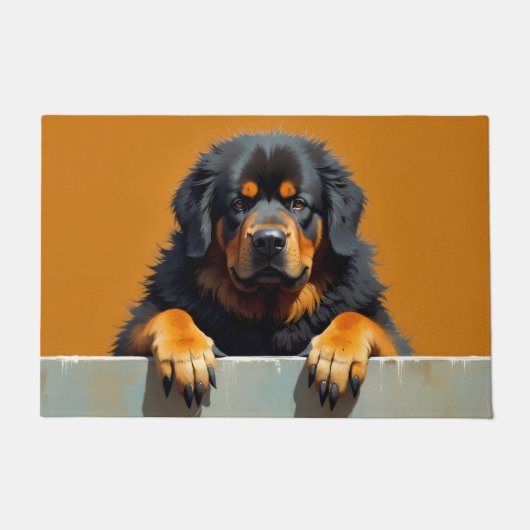 Tibetaanse Mastiff deurmat Kunst (Voorkant)