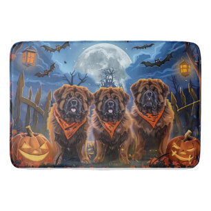 Tibetaanse Mastiff Halloween Spooky Badmat