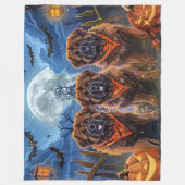 Tibetaanse Mastiff Halloween Spooky Fleece Deken (Voorkant)