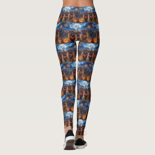 Tibetaanse Mastiff Halloween Spooky Leggings (Achterkant)