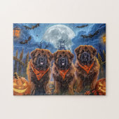 Tibetaanse Mastiff Halloween Spooky Legpuzzel (Horizontaal)