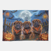 Tibetaanse Mastiff Halloween Spooky Theedoek (Horizontaal)